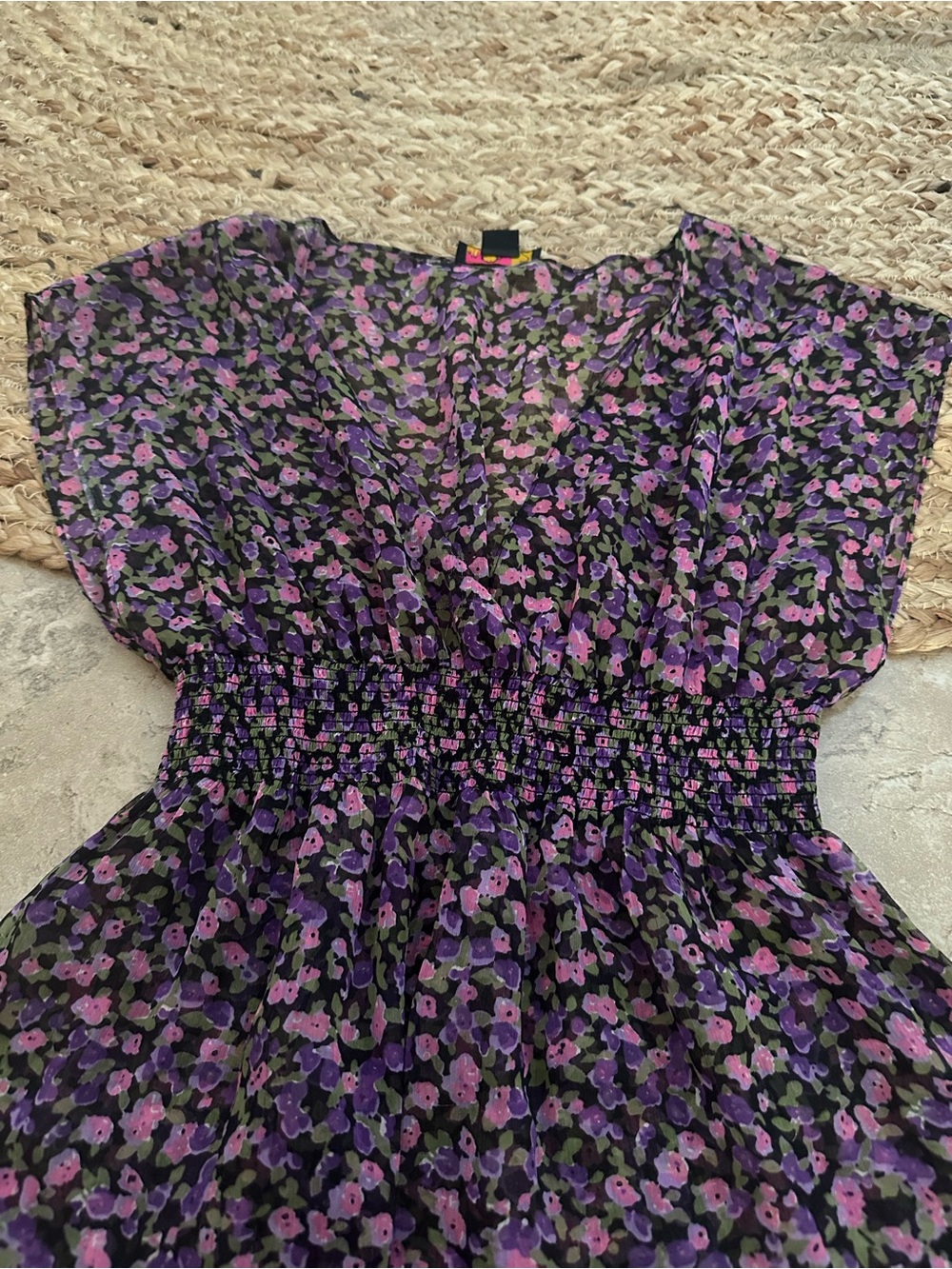VINTAGE FLORAL SHEER TOP - Picture 2 of 6